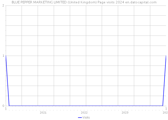 BLUE PEPPER MARKETING LIMITED (United Kingdom) Page visits 2024 