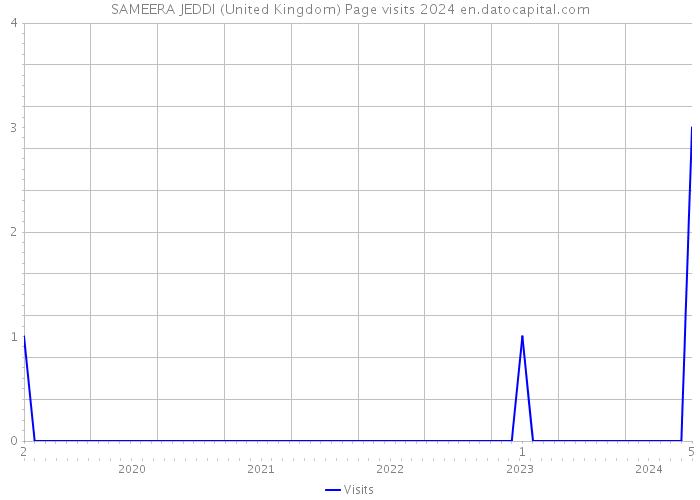 SAMEERA JEDDI (United Kingdom) Page visits 2024 