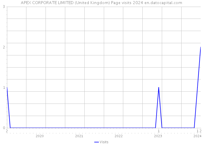 APEX CORPORATE LIMITED (United Kingdom) Page visits 2024 