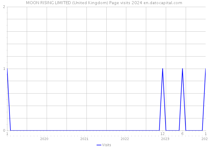 MOON RISING LIMITED (United Kingdom) Page visits 2024 