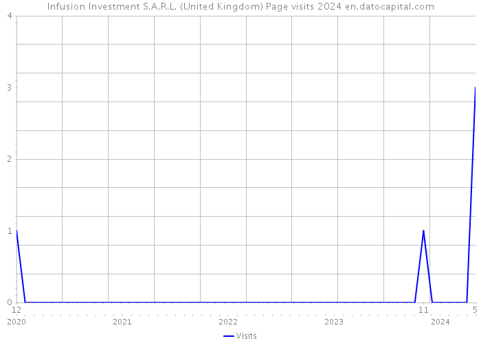 Infusion Investment S.A.R.L. (United Kingdom) Page visits 2024 