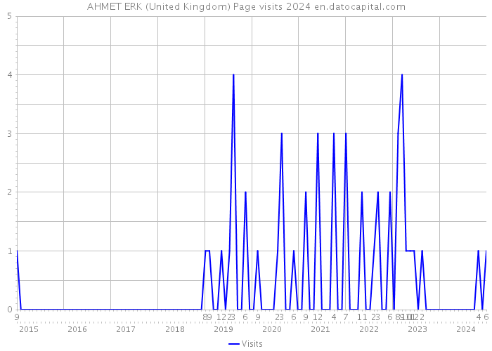 AHMET ERK (United Kingdom) Page visits 2024 