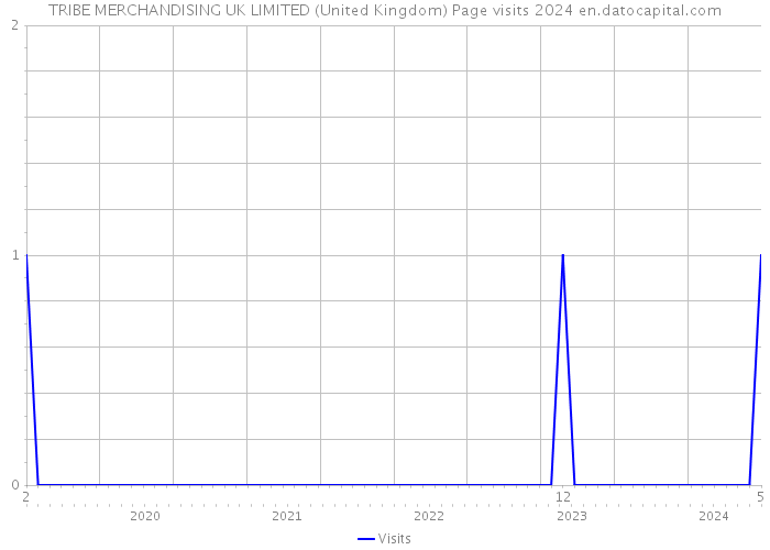 TRIBE MERCHANDISING UK LIMITED (United Kingdom) Page visits 2024 