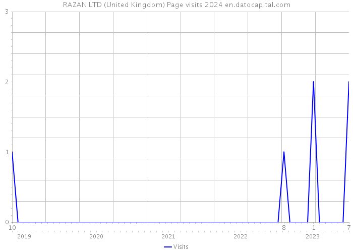 RAZAN LTD (United Kingdom) Page visits 2024 