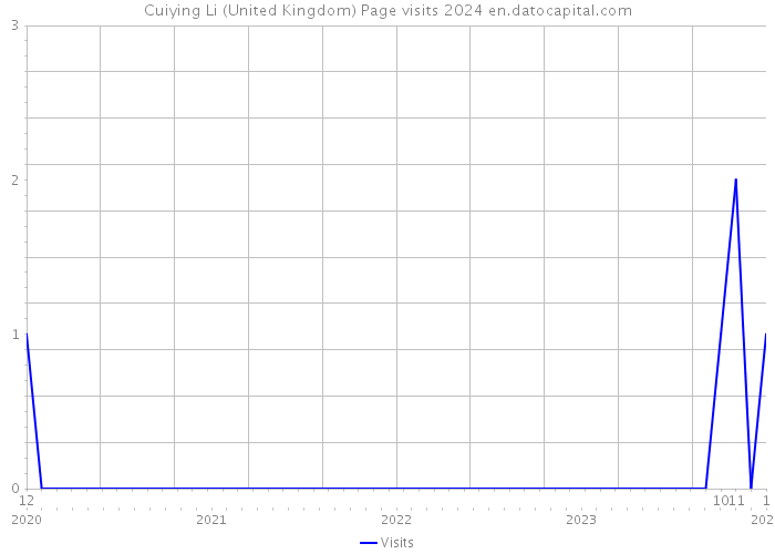 Cuiying Li (United Kingdom) Page visits 2024 