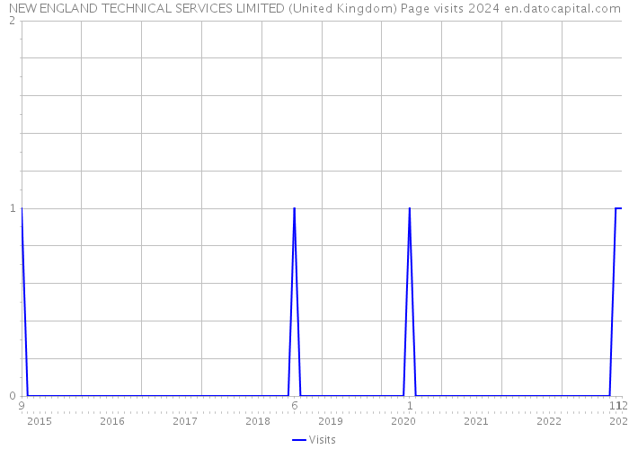 NEW ENGLAND TECHNICAL SERVICES LIMITED (United Kingdom) Page visits 2024 