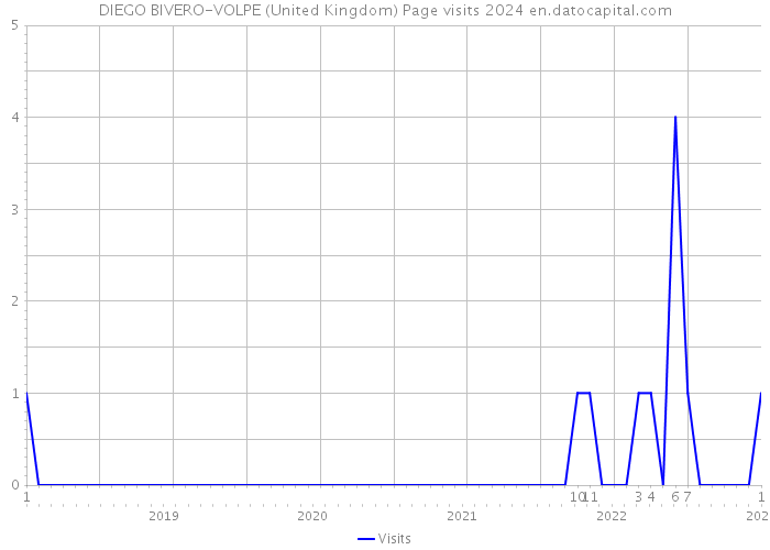 DIEGO BIVERO-VOLPE (United Kingdom) Page visits 2024 