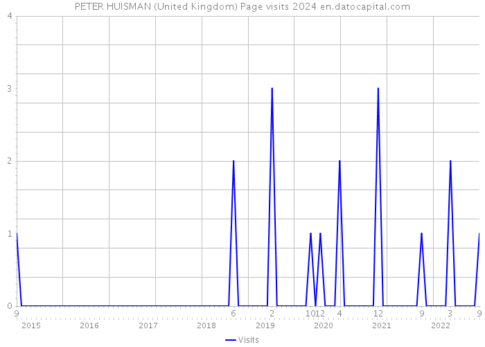 PETER HUISMAN (United Kingdom) Page visits 2024 
