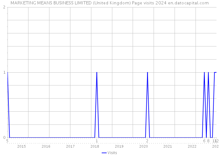 MARKETING MEANS BUSINESS LIMITED (United Kingdom) Page visits 2024 