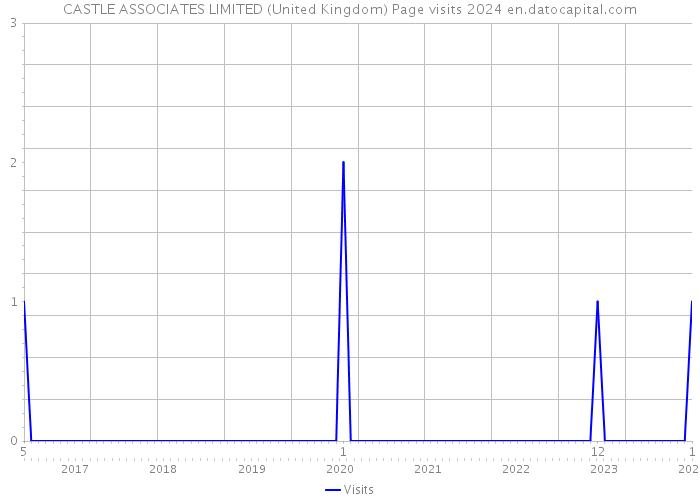 CASTLE ASSOCIATES LIMITED (United Kingdom) Page visits 2024 