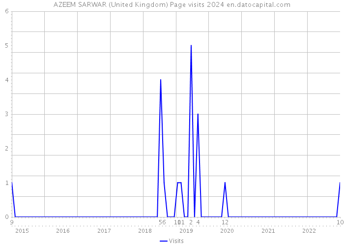 AZEEM SARWAR (United Kingdom) Page visits 2024 