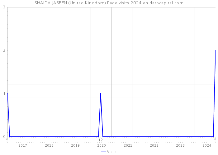 SHAIDA JABEEN (United Kingdom) Page visits 2024 