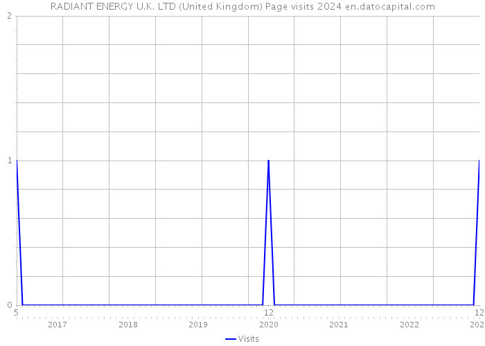 RADIANT ENERGY U.K. LTD (United Kingdom) Page visits 2024 
