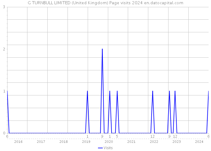 G TURNBULL LIMITED (United Kingdom) Page visits 2024 
