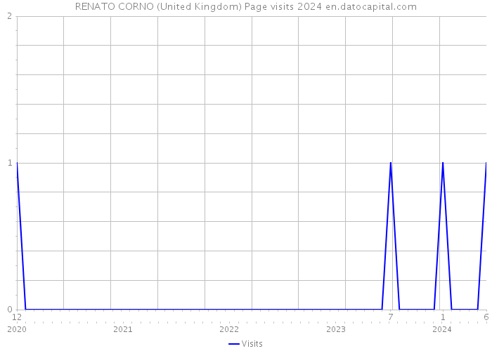 RENATO CORNO (United Kingdom) Page visits 2024 