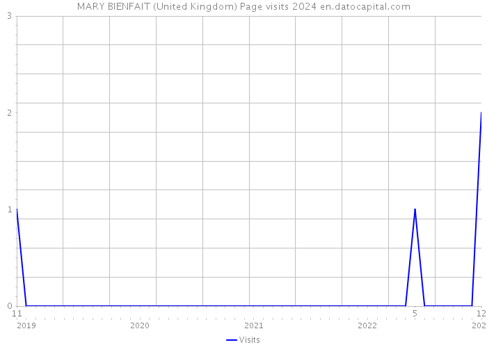 MARY BIENFAIT (United Kingdom) Page visits 2024 