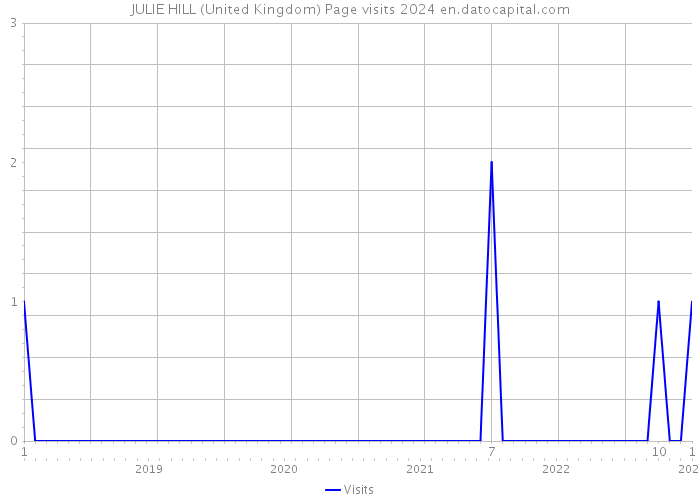 JULIE HILL (United Kingdom) Page visits 2024 