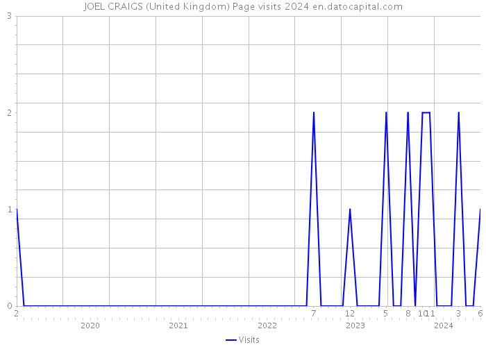 JOEL CRAIGS (United Kingdom) Page visits 2024 