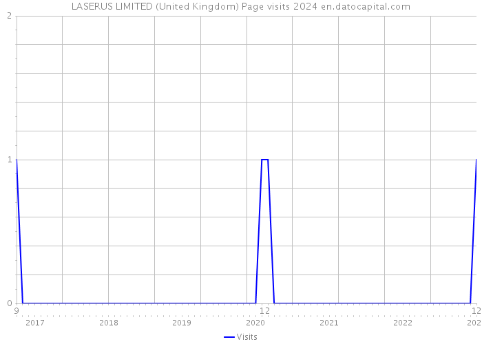 LASERUS LIMITED (United Kingdom) Page visits 2024 