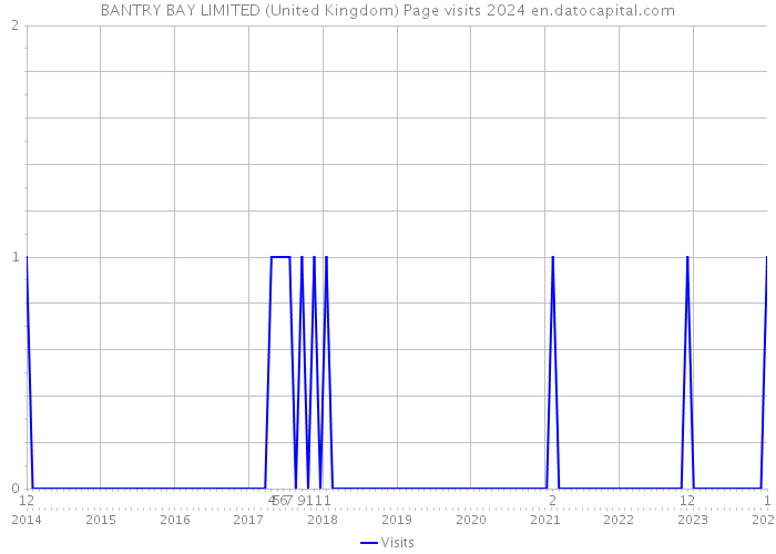BANTRY BAY LIMITED (United Kingdom) Page visits 2024 