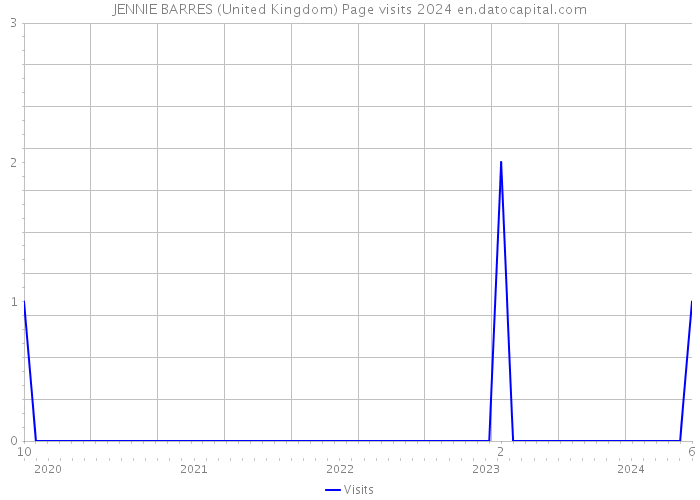 JENNIE BARRES (United Kingdom) Page visits 2024 
