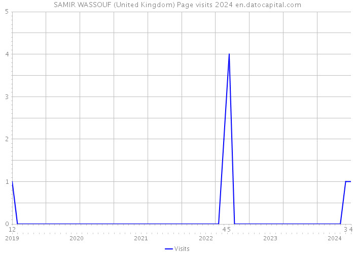 SAMIR WASSOUF (United Kingdom) Page visits 2024 