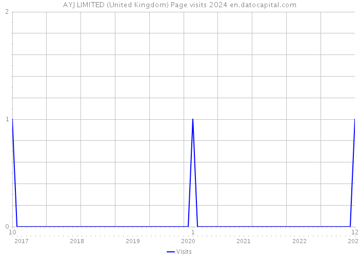 AYJ LIMITED (United Kingdom) Page visits 2024 