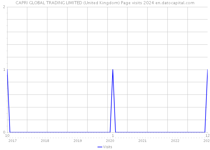 CAPRI GLOBAL TRADING LIMITED (United Kingdom) Page visits 2024 