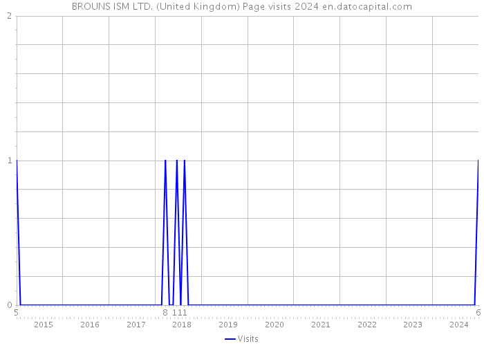 BROUNS ISM LTD. (United Kingdom) Page visits 2024 