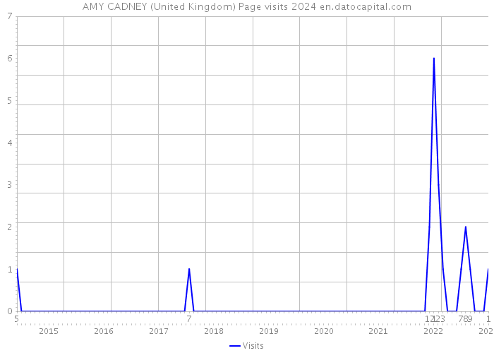 AMY CADNEY (United Kingdom) Page visits 2024 