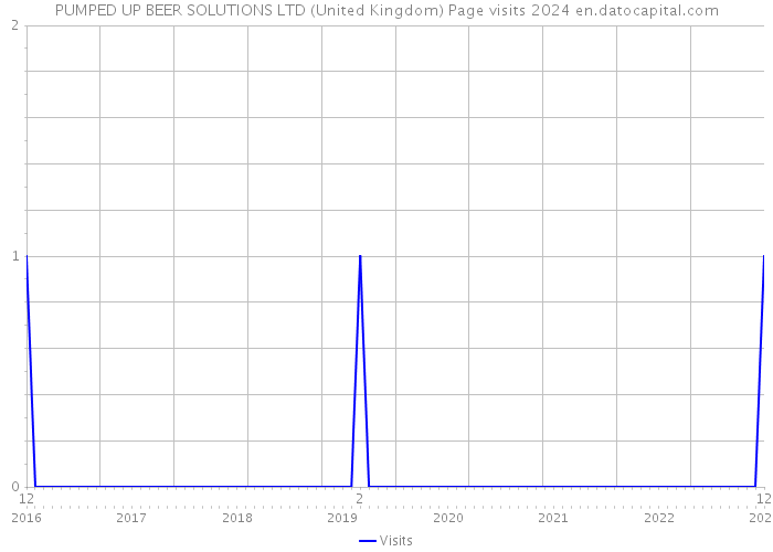 PUMPED UP BEER SOLUTIONS LTD (United Kingdom) Page visits 2024 