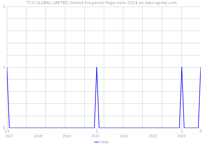 TCG GLOBAL LIMITED (United Kingdom) Page visits 2024 