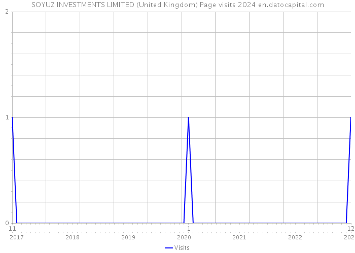 SOYUZ INVESTMENTS LIMITED (United Kingdom) Page visits 2024 