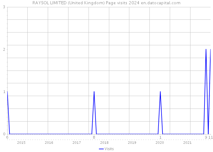 RAYSOL LIMITED (United Kingdom) Page visits 2024 