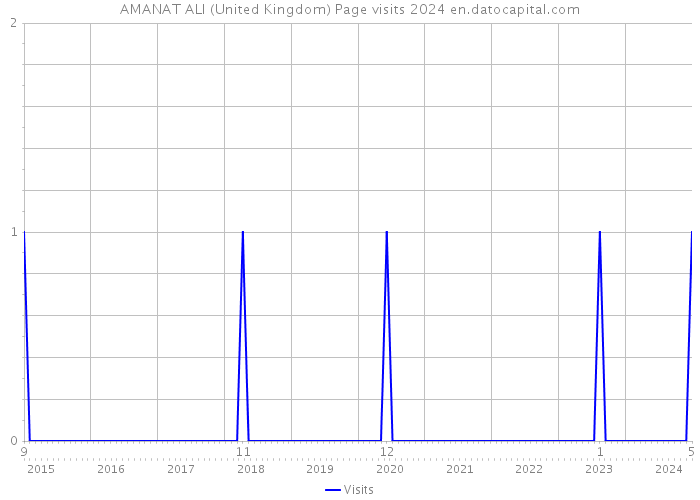 AMANAT ALI (United Kingdom) Page visits 2024 