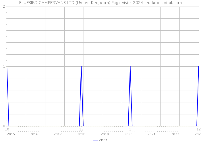 BLUEBIRD CAMPERVANS LTD (United Kingdom) Page visits 2024 