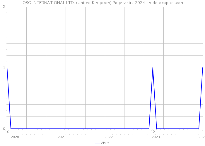 LOBO INTERNATIONAL LTD. (United Kingdom) Page visits 2024 