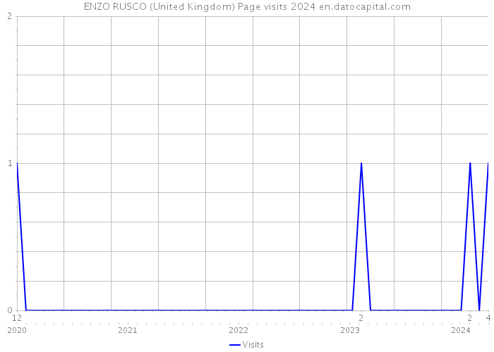 ENZO RUSCO (United Kingdom) Page visits 2024 