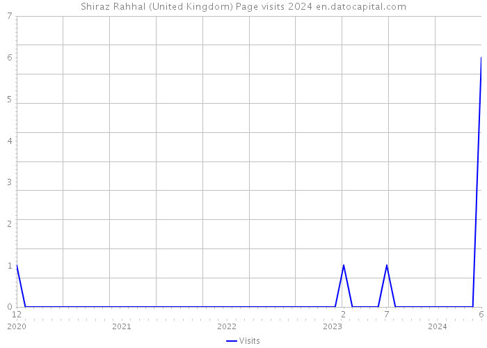 Shiraz Rahhal (United Kingdom) Page visits 2024 