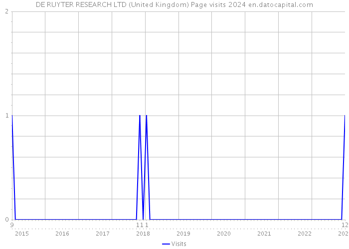 DE RUYTER RESEARCH LTD (United Kingdom) Page visits 2024 