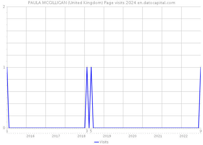 PAULA MCGILLIGAN (United Kingdom) Page visits 2024 
