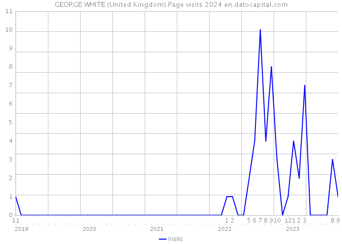 GEORGE WHITE (United Kingdom) Page visits 2024 