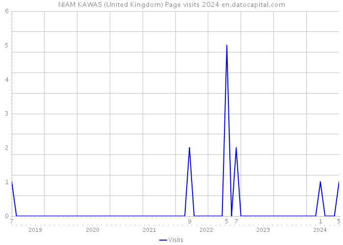 NIAM KAWAS (United Kingdom) Page visits 2024 