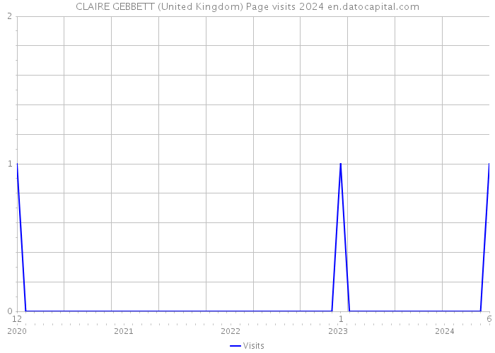 CLAIRE GEBBETT (United Kingdom) Page visits 2024 