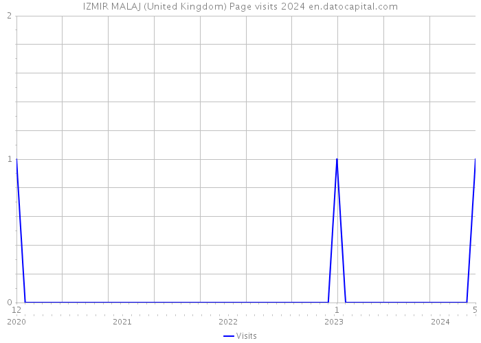 IZMIR MALAJ (United Kingdom) Page visits 2024 