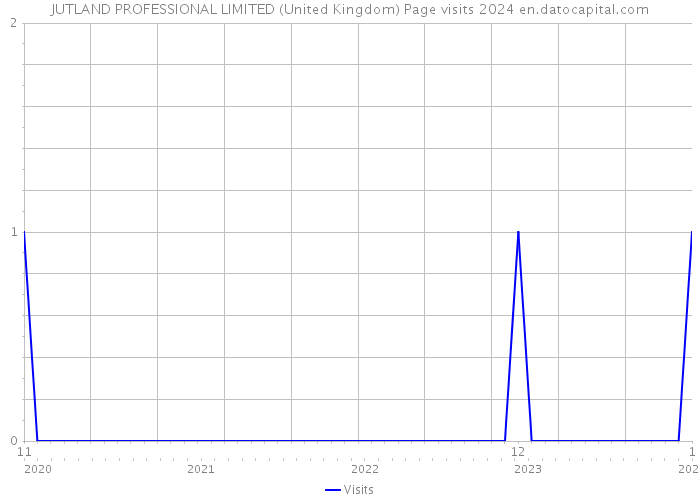 JUTLAND PROFESSIONAL LIMITED (United Kingdom) Page visits 2024 