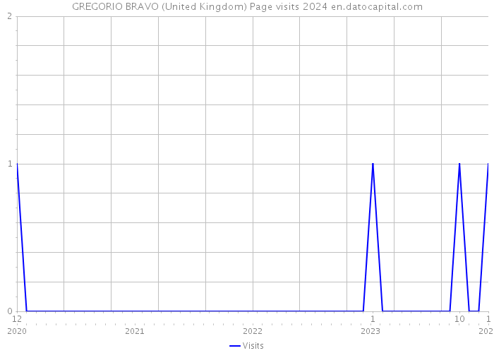 GREGORIO BRAVO (United Kingdom) Page visits 2024 