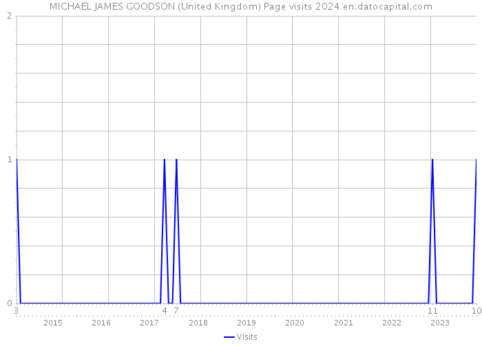 MICHAEL JAMES GOODSON (United Kingdom) Page visits 2024 