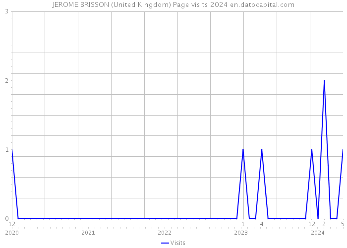 JEROME BRISSON (United Kingdom) Page visits 2024 