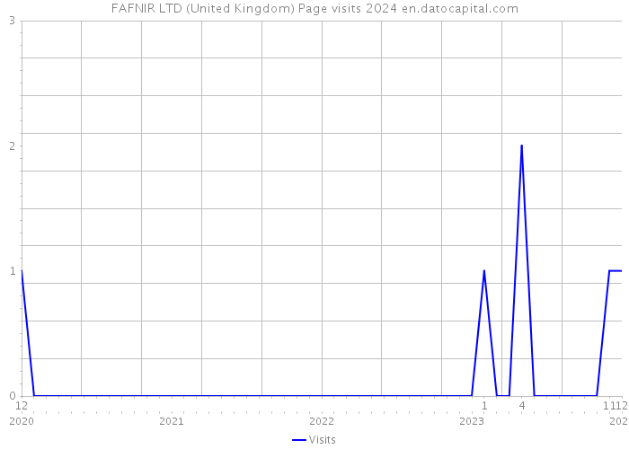 FAFNIR LTD (United Kingdom) Page visits 2024 
